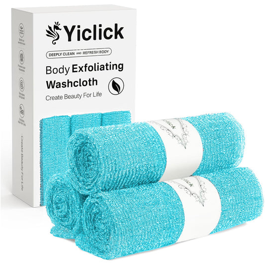 Yiclick Exfoliating Washcloth Towel, Japanese Exfoliating Bath Wash Cloth for Body Exfoliation, Korean Back Scrubber Washer for Shower, African Net Beauty and Personal Care Yiclick Default Title