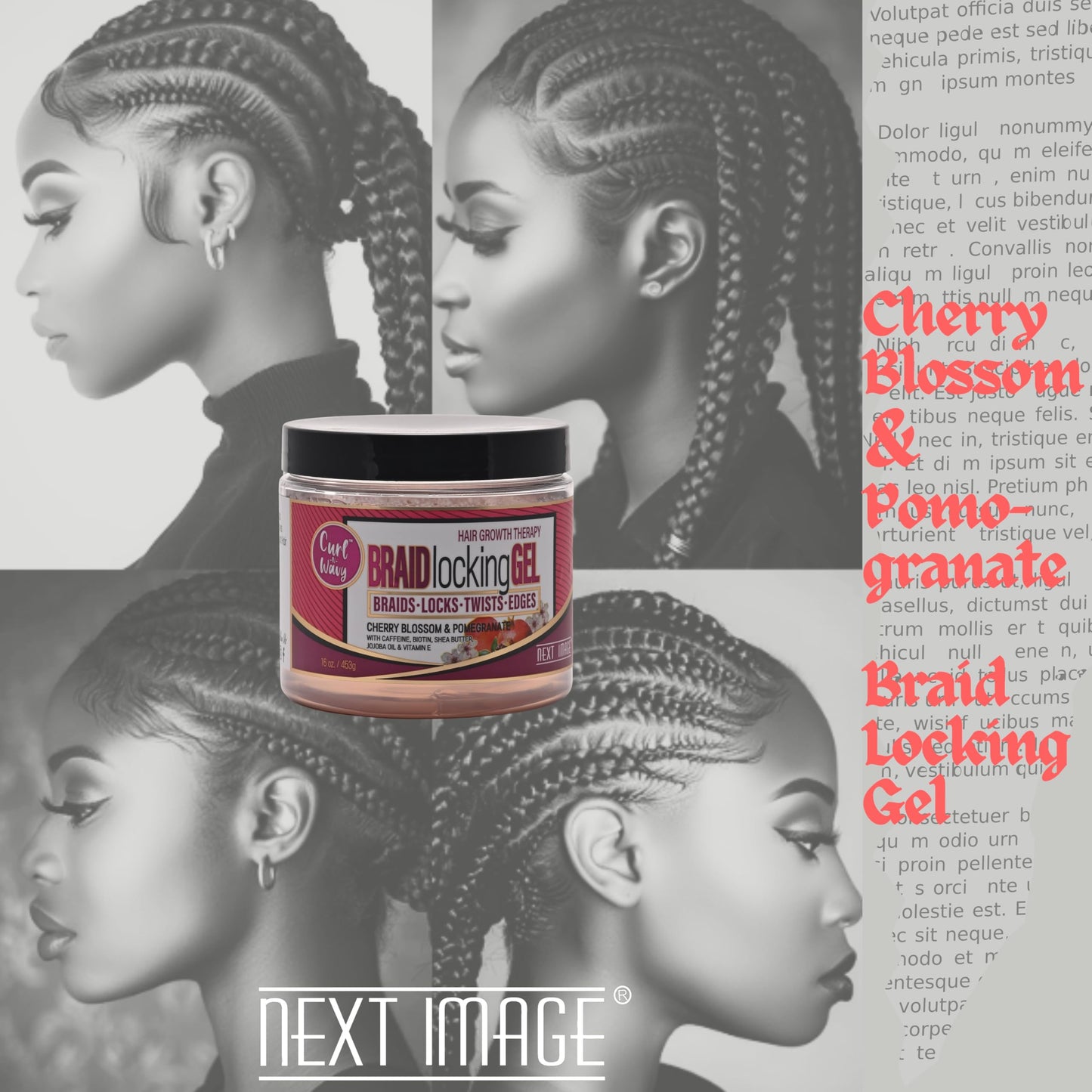 NEXT IMAGE Braid Locking Gel (Cherry Blossom & Pomegranate, 16 oz.)