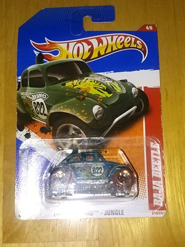 HOT WHEELS 2011 THRILL RACERS JUNGLE 4/6 TEAL GREEN BAJA BEETLE 214/244