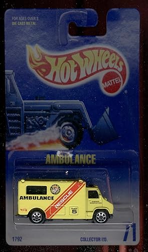 Hot Wheels 1991-71 Ambulance Blue Card 1:64 Scale