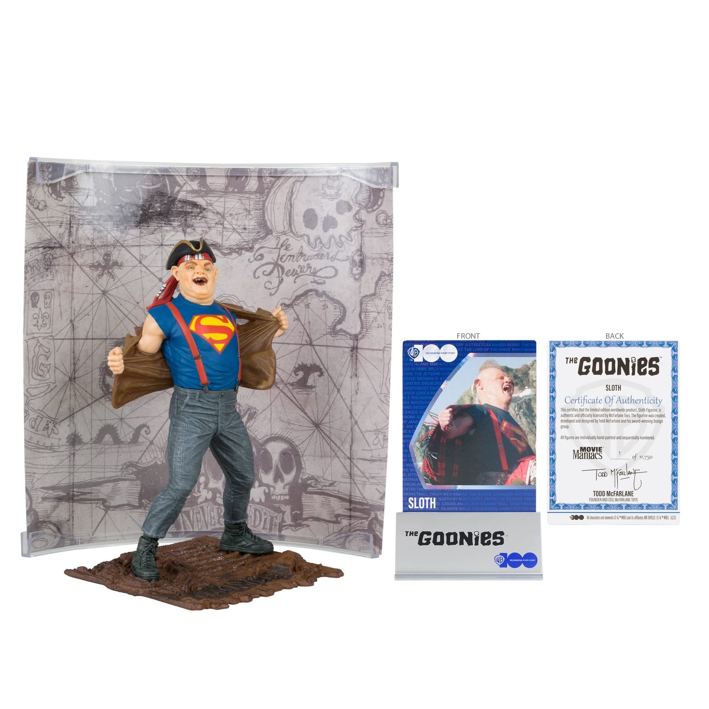 McFarlane Toys - WB 100: Sloth (The Goonies) Movie Maniacs 6in Posed Figure
