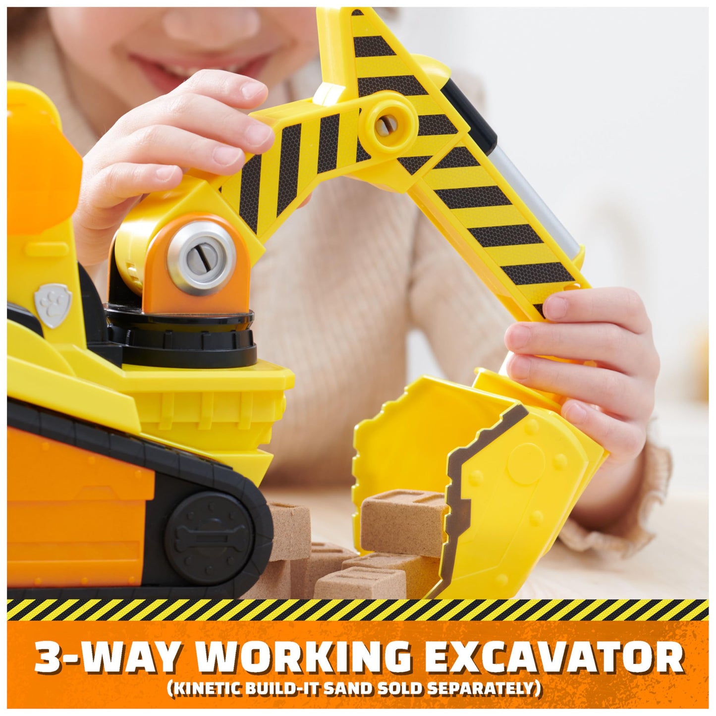 Rubble & Crew, Bark Yard Deluxe Bulldozer Construction Truck Toy with Lights, Sounds & Rubble Action Figure, Kids Toys for Boys & Girls Ages 3+