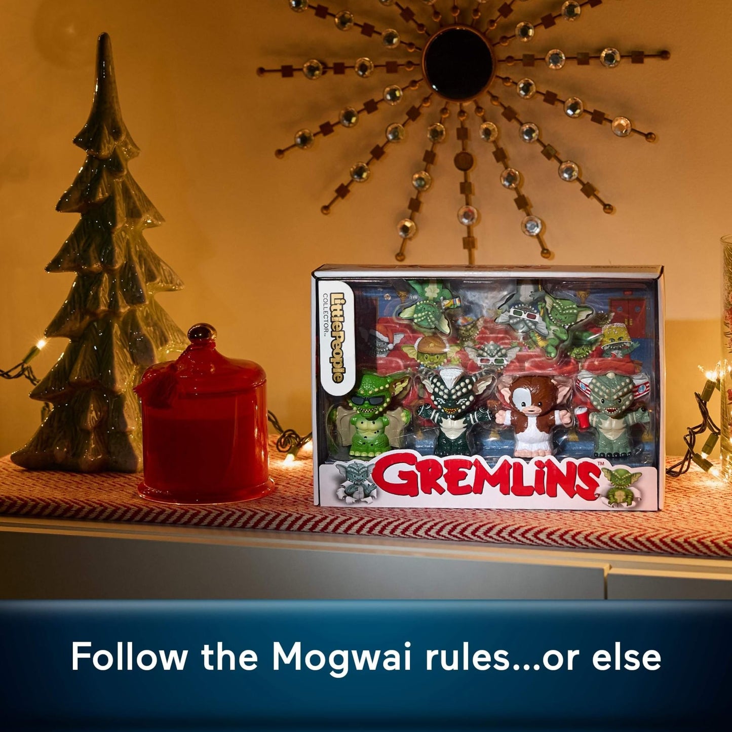 Little People Collector Gremlins Movie Special Edition Set in Display Box for Adults and Fans, 4 Figures