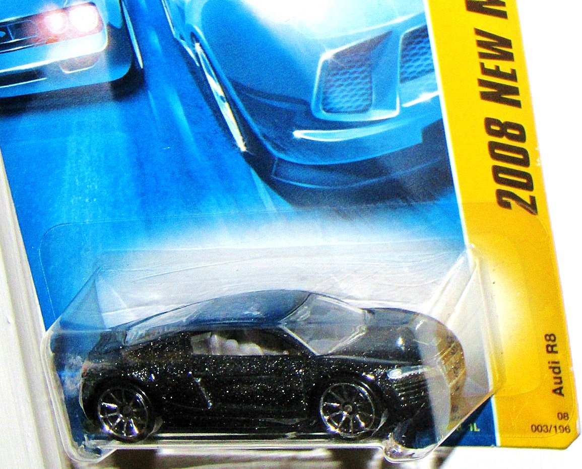 Hot Wheels 2008 New Models Audi R8, 10 Spoke Wheels version # 03/40, 1:64 Scale.