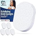 HartFelt Bath Sponges for Shower | Oval Body Wash Scrubber for Exfoliating Skin | Clean and Refresh Body, Back & Arms | Chemical-Free Body Sponge |
