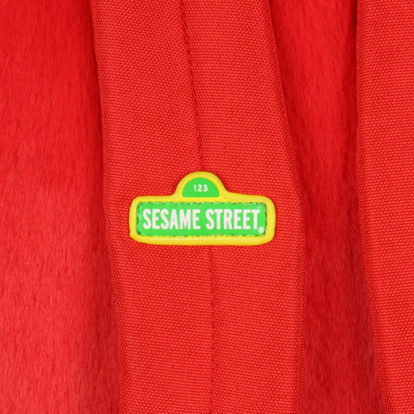 INTIMO Sesame Street Plush Furry Elmo Smile Face 12 Inch Backpack For Daily Use