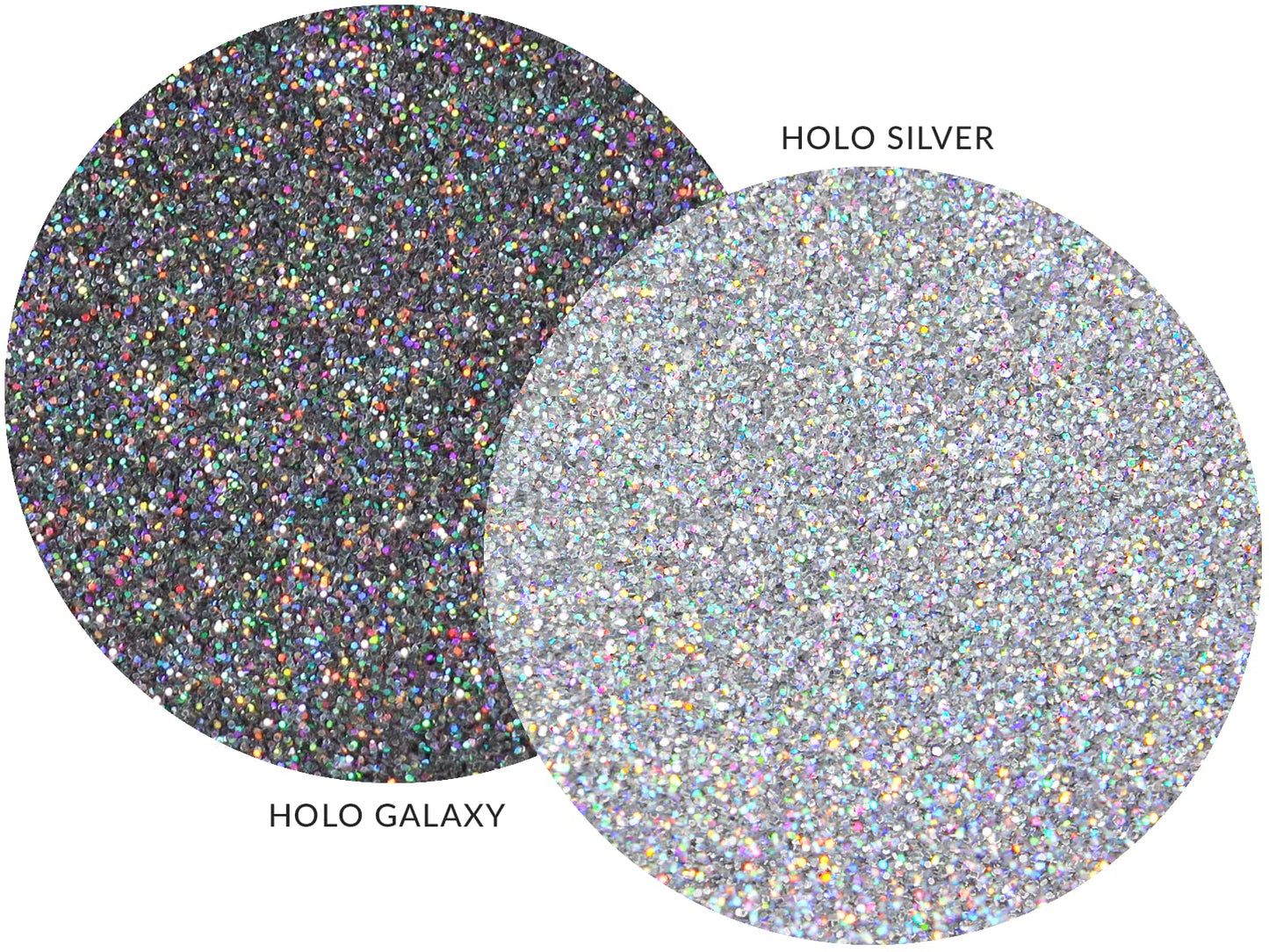 MARBLERS Twinkle Face & Body Glitter Duo [Holo Galaxy & Silver] 0.36oz (10g) | Non-Toxic | Vegan | Cruelty-Free | Eyeshadow, Nail Polish, Nail Art |