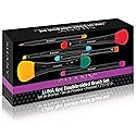 SHANY Vegan Makeup Brushes - 6 PC Double Sided Travel Make up Brushes with Brush storage Pouch - Old Style