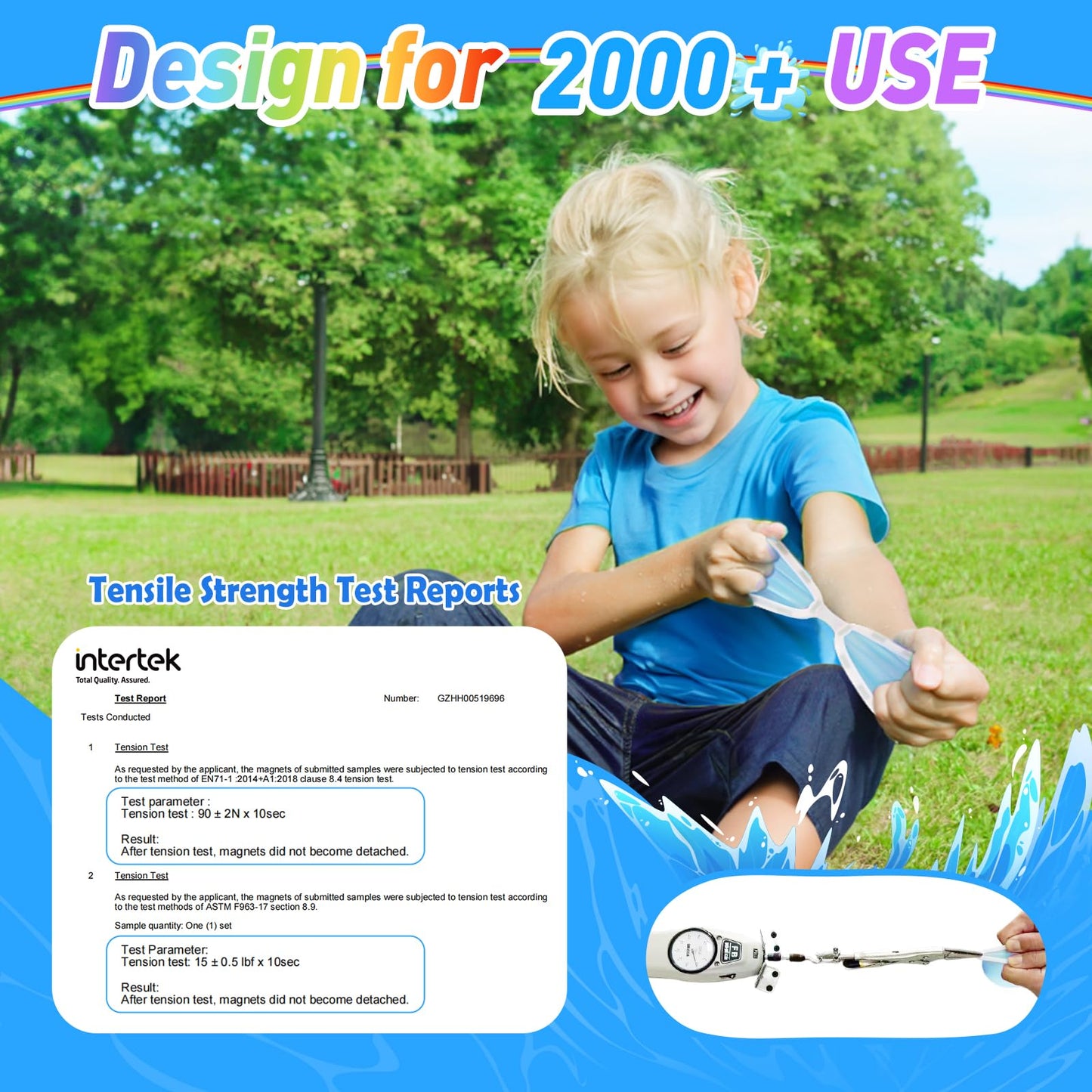 【6 Pack】Magnetic Reusable Water Balloons Fast Refillable for Kids Outdoor Activities, latex-free Kids Pool Beach Bath Toys, Self-Sealing Water Bomb…