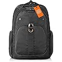 EVERKI 32L Atlas Business Laptop Backpack - Adjustable Compartment for Work, Travel-Friendly Business & Office Backpack for Men & Women, College, Durable Computer Bag, Fits 13"-17.3", Black