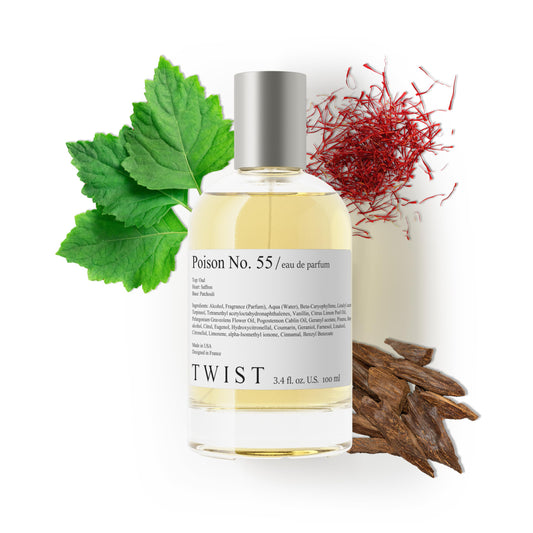 Twist Poison No. 55 - Inspired by Guc. Voice of the Snake, Long-Lasting Perfume for Women & Men, Vegan, Clean Ingredients, Oud & Patchouli Unisex Beauty & Personal Care HOUSE OF TWIST