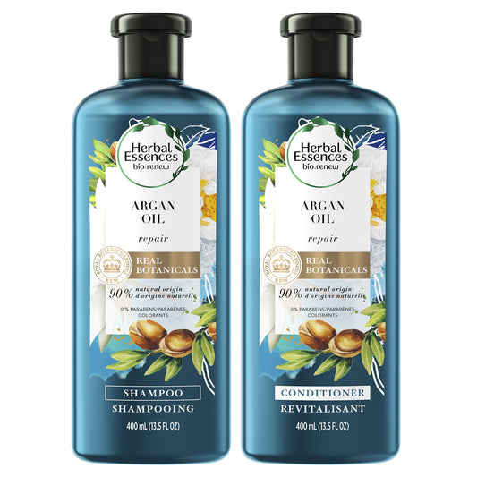 Herbal Essences Argan Oil of Morocco Shampoo and Conditioner for Color Treated Hair, , Paraben Free, BioRenew, Bundle Pack, 13.5 FL OZ Beauty & Personal Care Herbal Essences