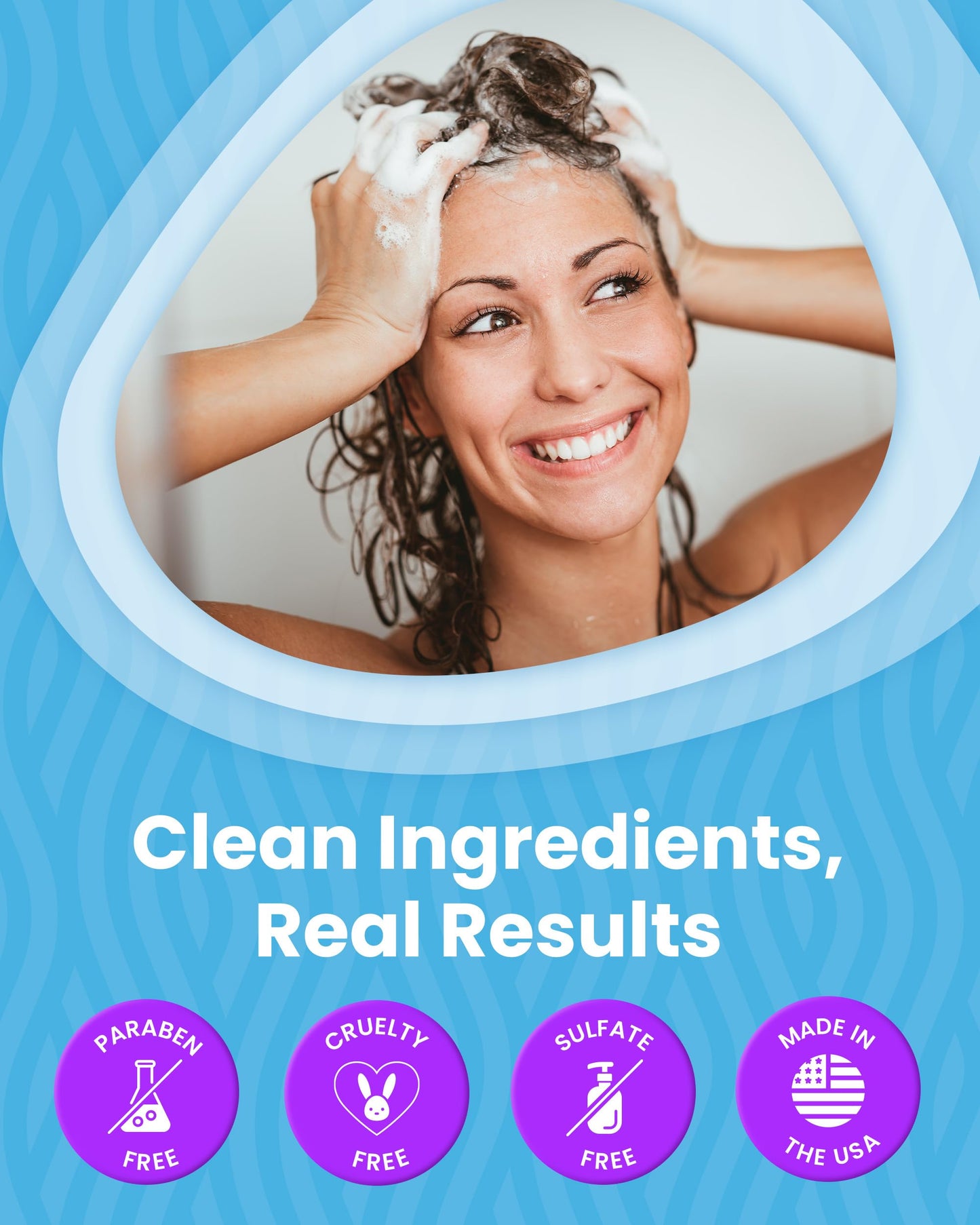 Reflect H?O Swim Shampoo - Sulfate-Free Copper & Chlorine Hair Protection with Keratin, Vitamin E & B5 for Green Hair & Fading - Chlorine Removal