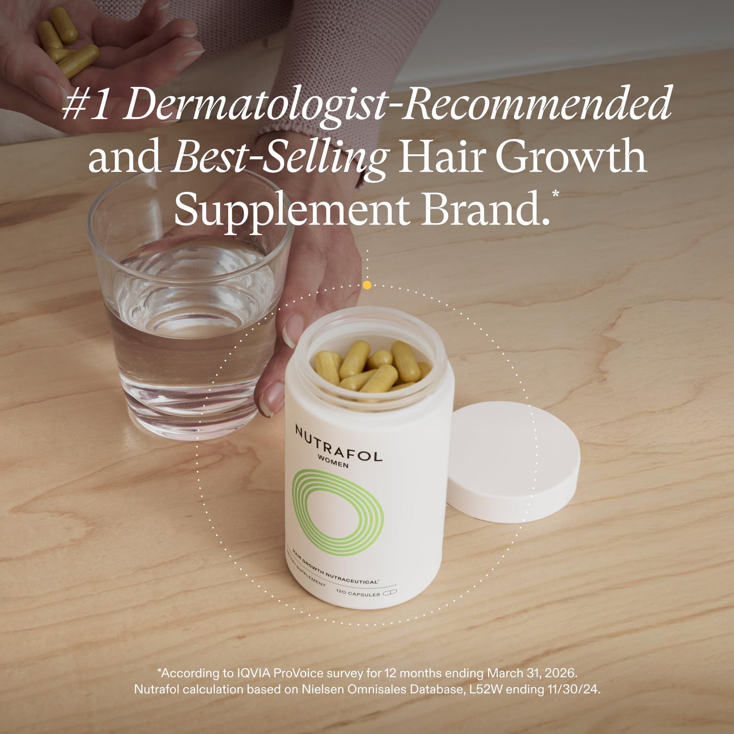 Nutrafol Women's Hair Growth Supplements, Ages 18-44, Clinically Tested for Visibly Thicker and Stronger Hair, Dermatologist Recommended - 1 Month Beauty and Personal Care Nutrafol