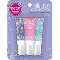 eos Holiday 24H Moisture Mini Super Balm Set, Peppermint Twist, Milk & Cookies, Marshmallow Fluff, Limited Edition Lip Care, Stocking Stuffers, 0.24