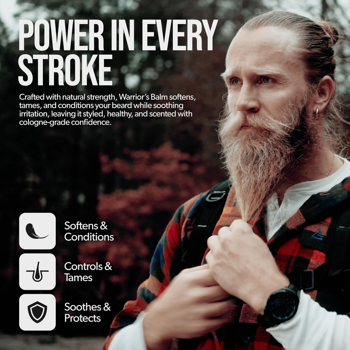 The Beard Struggle Warrior’s Beard Balm - Silver Collection, Viking Storm - Non-Greasy Low-Hold Formula, Luxurious Cologne-Grade Fragrances 100% Beauty and Personal Care The Beard Struggle