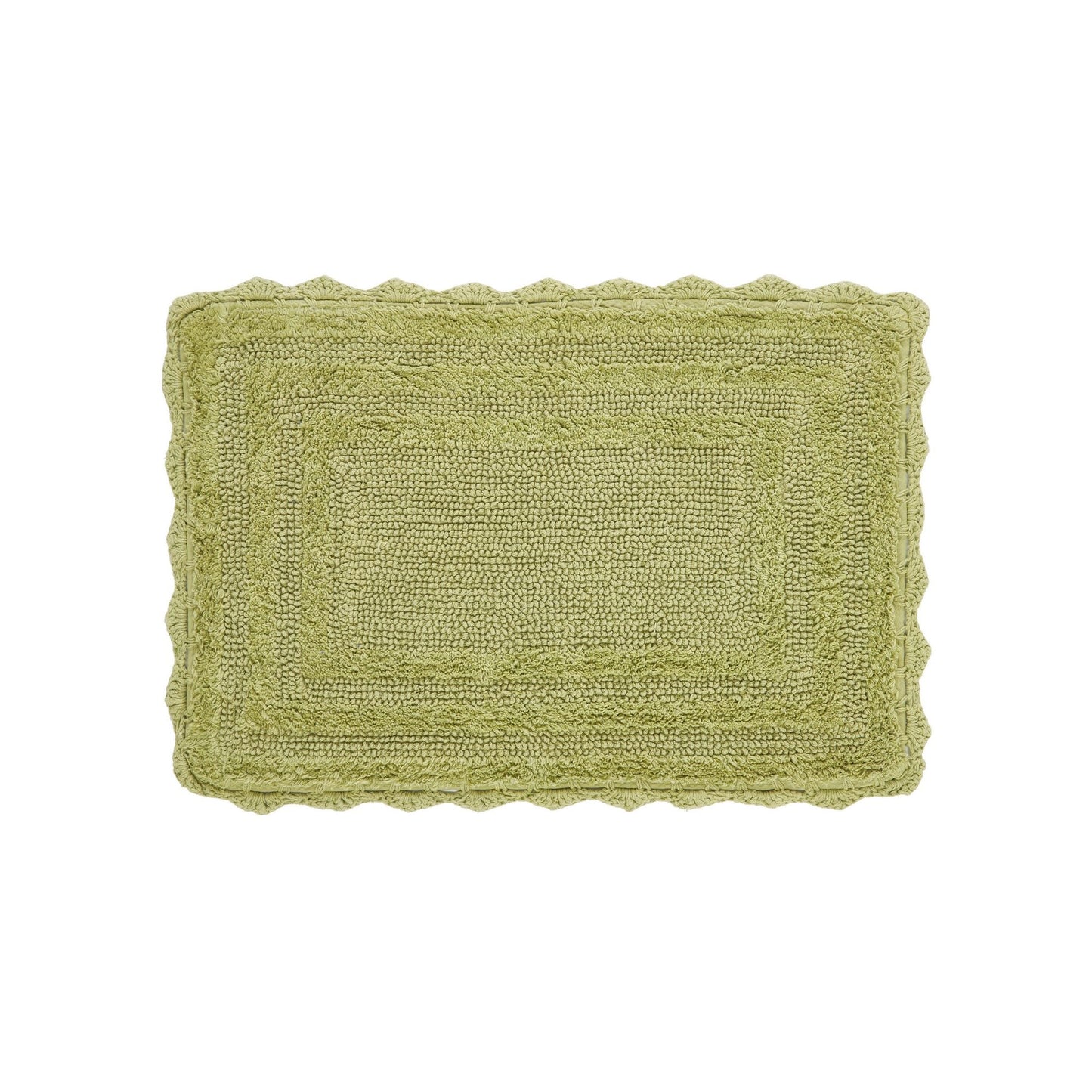 Better Trends Lilly Crochet 17x24 Reversible Bath Rugs and Bath mats for Bathroom, Luxurious 100% Cotton Bath Rug & Water Absorbent Bathroom Mat…