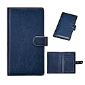 Checkbook Covers- Leather RFID Check Registers for Personal Checkbook，Women&Men Wallets with Checkbook Holder Case (Blue)