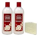 Bath & Body Works Japanese Cherry Blossom 2 Pack Moisturizing Conditioner Set with a Natural Oats Sample Soap