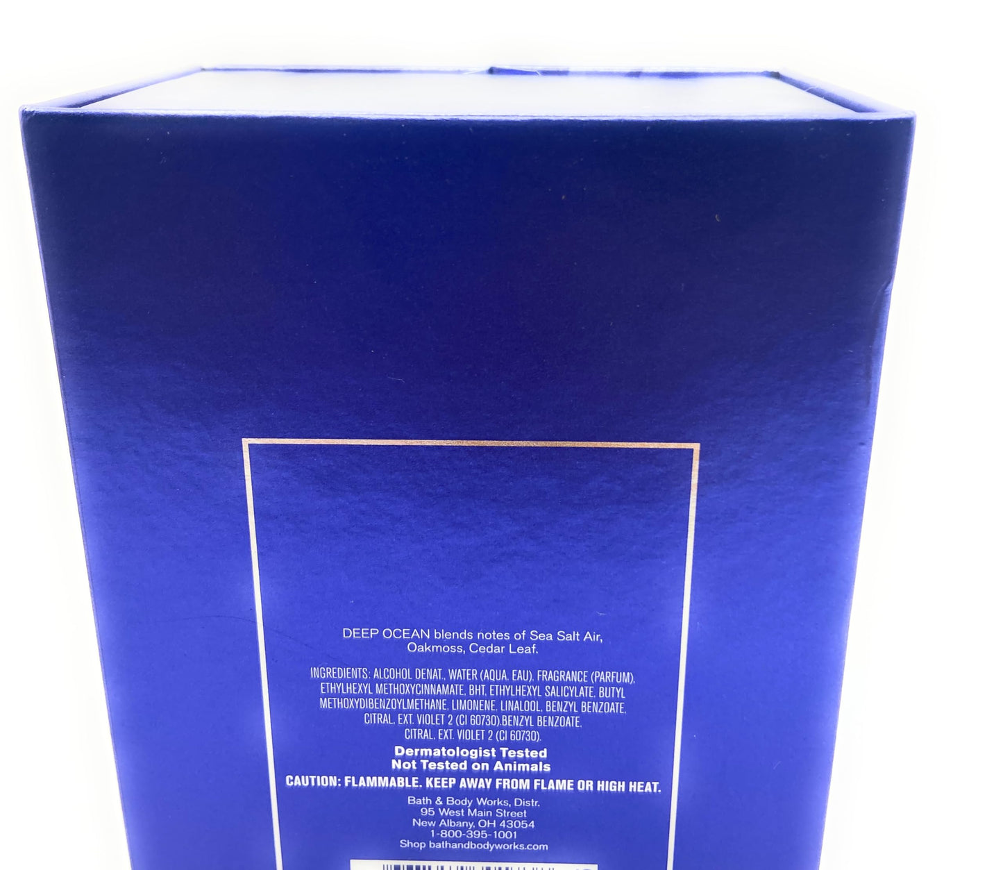 Bath and Body Works Deep Ocean Men's Collection Cologne 3.4 Fluid Ounce Spray