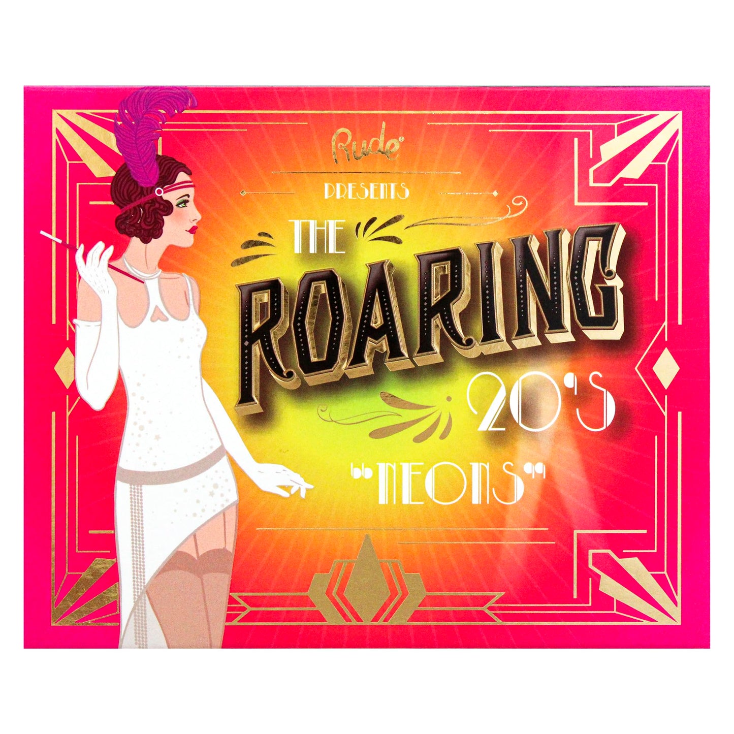 The Roaring 20s Eyeshadow Palette - Neons by Rude Cosmetics for Women - 0.85 oz Eye Shadow