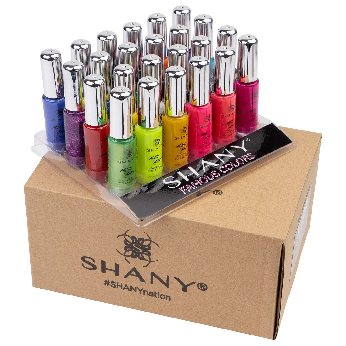 SHANY Nail Art Set Nail Polish - Glitter, Metallic, Pearls, Neon and Matte Nail Polish Nail Art Drawing Decoration Set With Built-in Thin Nail Art