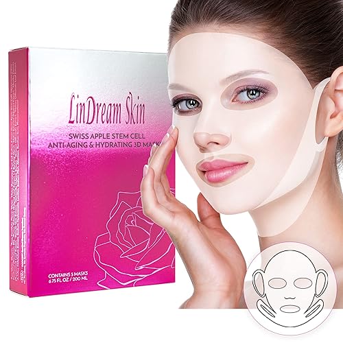 Sheet Masks for Face Chin Neck All in One - Moisturizing Facial Mask Skincare Set for Women and Men - Beauty Spa Anti Aging Treatment - Hydrating
