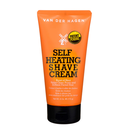 Van Der Hagen Self-Heating Shave Cream - Burst of Warmth Opens Pores and Softens Stubble, 6 oz