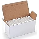 Vivaplex 50, Clear, Empty, 5.5 ml Lip Balm Tubes with White Caps