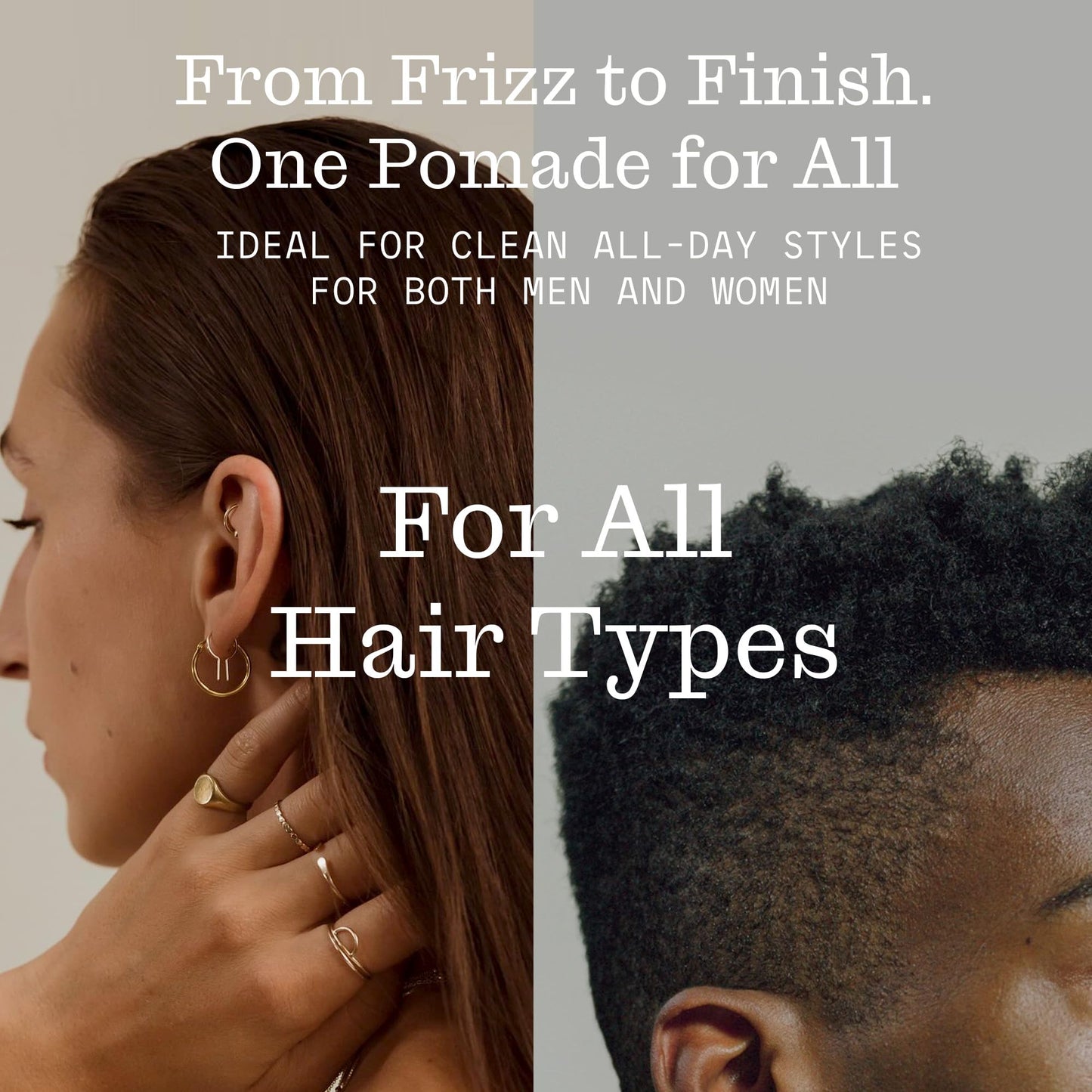 Firsthand Supply All-Purpose Hair Pomade for Men & Women - Flexible Firm Hold with Natural, Low Shine - Organic, Water Based Pomade - Nourishing Aloe