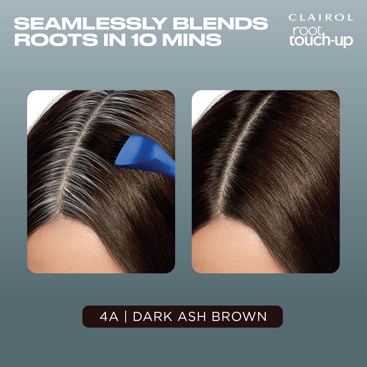 Clairol Root Touch-Up by Nice'n Easy Permanent Hair Dye, 4A Dark Ash Brown Hair Color | 100% Gray Coverage | Easy Brush Application | Matches
