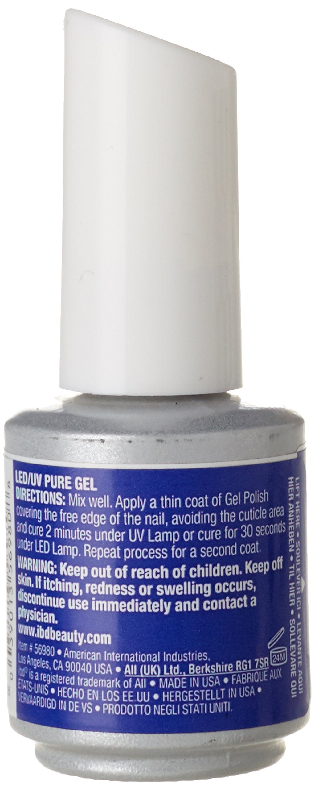 IBD Just Gel Soak Off Blue Purple Nail Polish, Bardot Indigo Beauty & Personal Care IBD