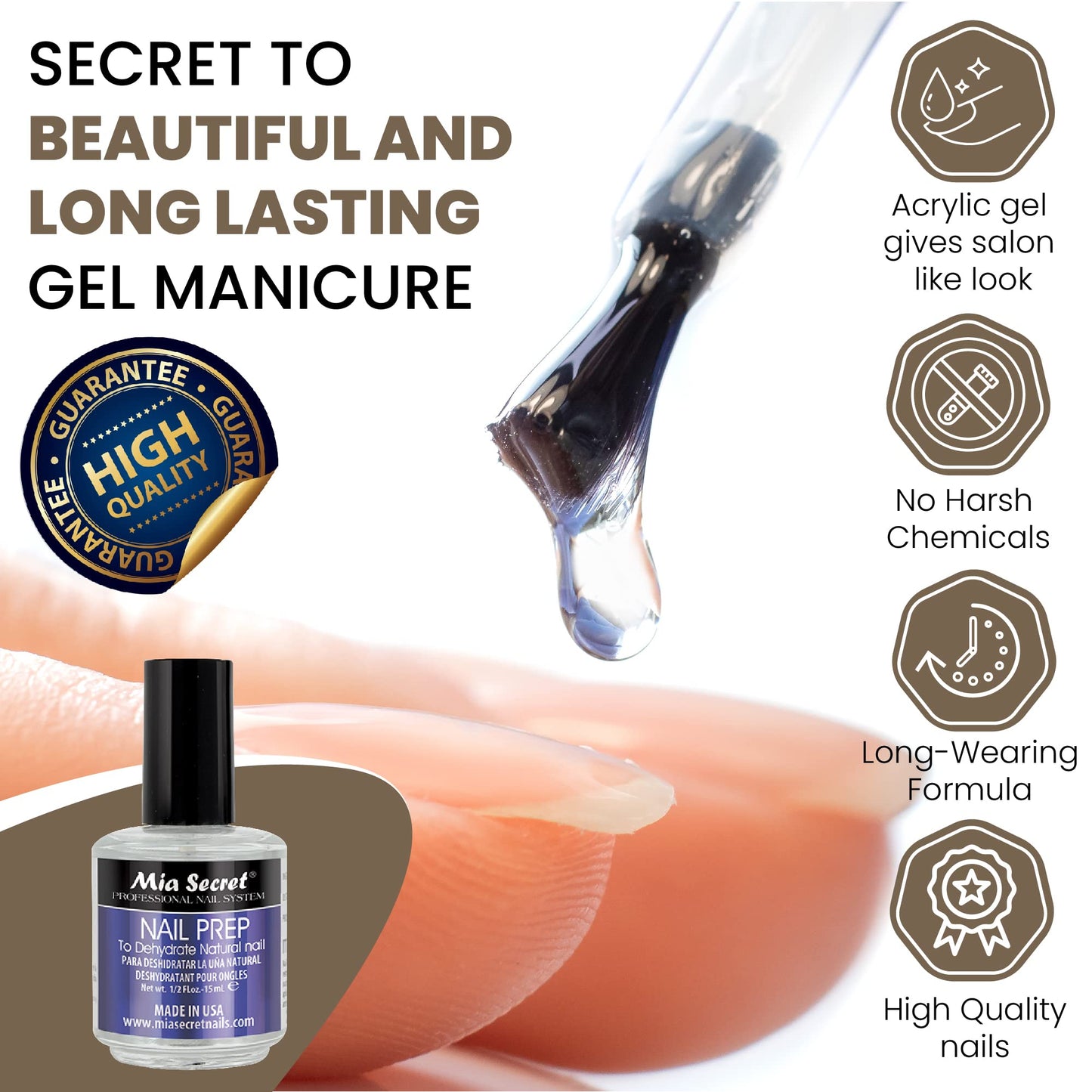 Mia Secret Acrylic Nail Kit/set For beginners - Nails Kit With Pink Acrylic Powder and Clear Acrylic Powder With Everything - Starter Kit de Uñas Beauty & Personal Care Mia Secret