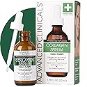 Advanced Clinicals Collagen Serum For Face | Visible Anti Aging Collagen Peptide Serum + Hyaluronic Acid Moisturizer Improves Look Of Wrinkles, Dry