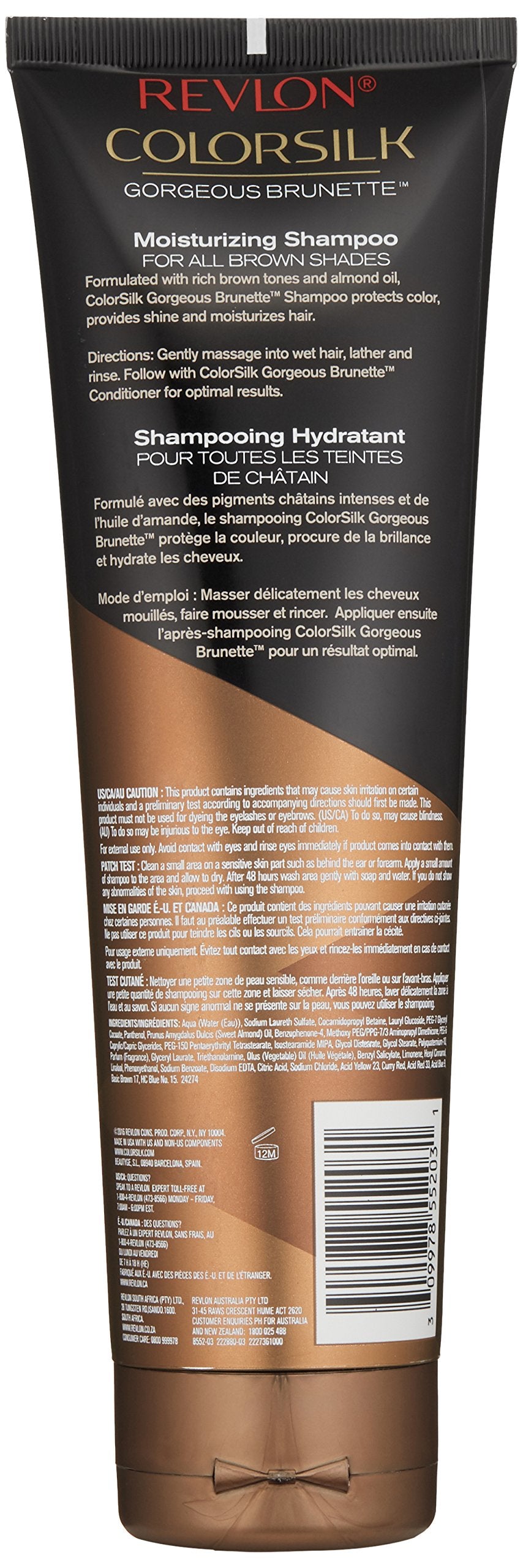 Revlon Colorsilk Care Shampoo, Brown, 8.45 Fluid Ounce