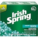Irish Spring Deep Action Scrub Deodorant Soap by, 3 Count, Fresh, 11.1 Oz (Packaging may Vary)