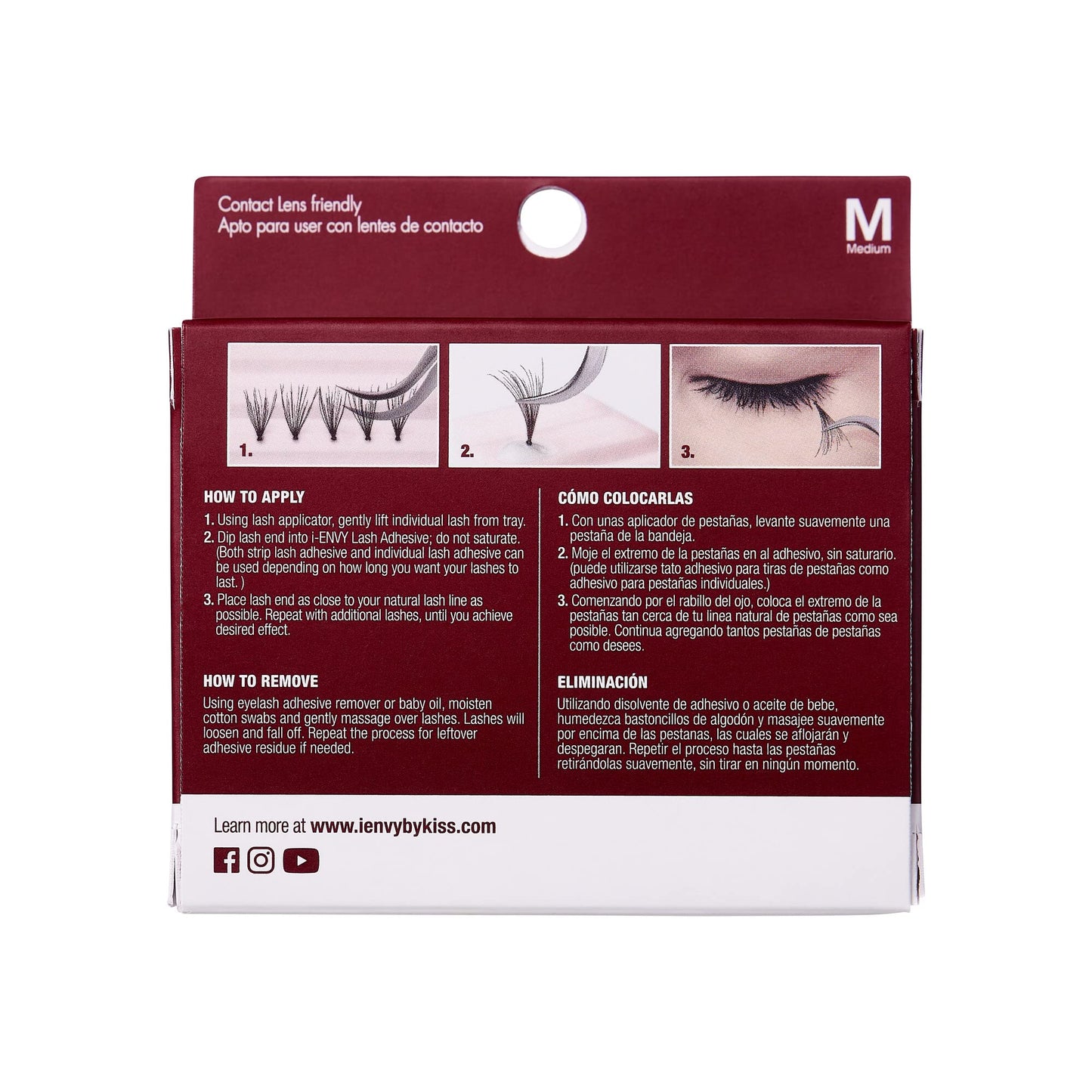 Kiss I Envy Ultra Black Lashes (Medium)