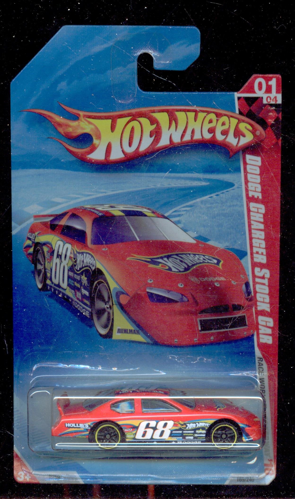 Hot Wheels 2010-169/240 Race World Speedway 01/04 Dodge Charger Stock Car 1:64 Scale 1:64 Scale