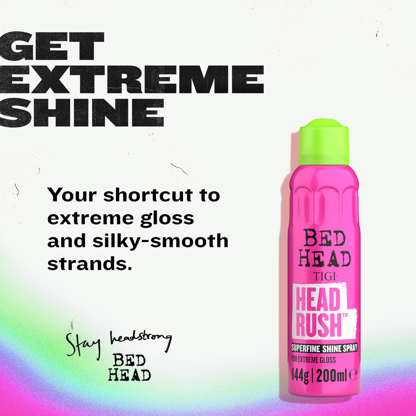 TIGI Bed Head Headrush Shine Hair Spray for Smooth Shiny Hair 5.3 oz