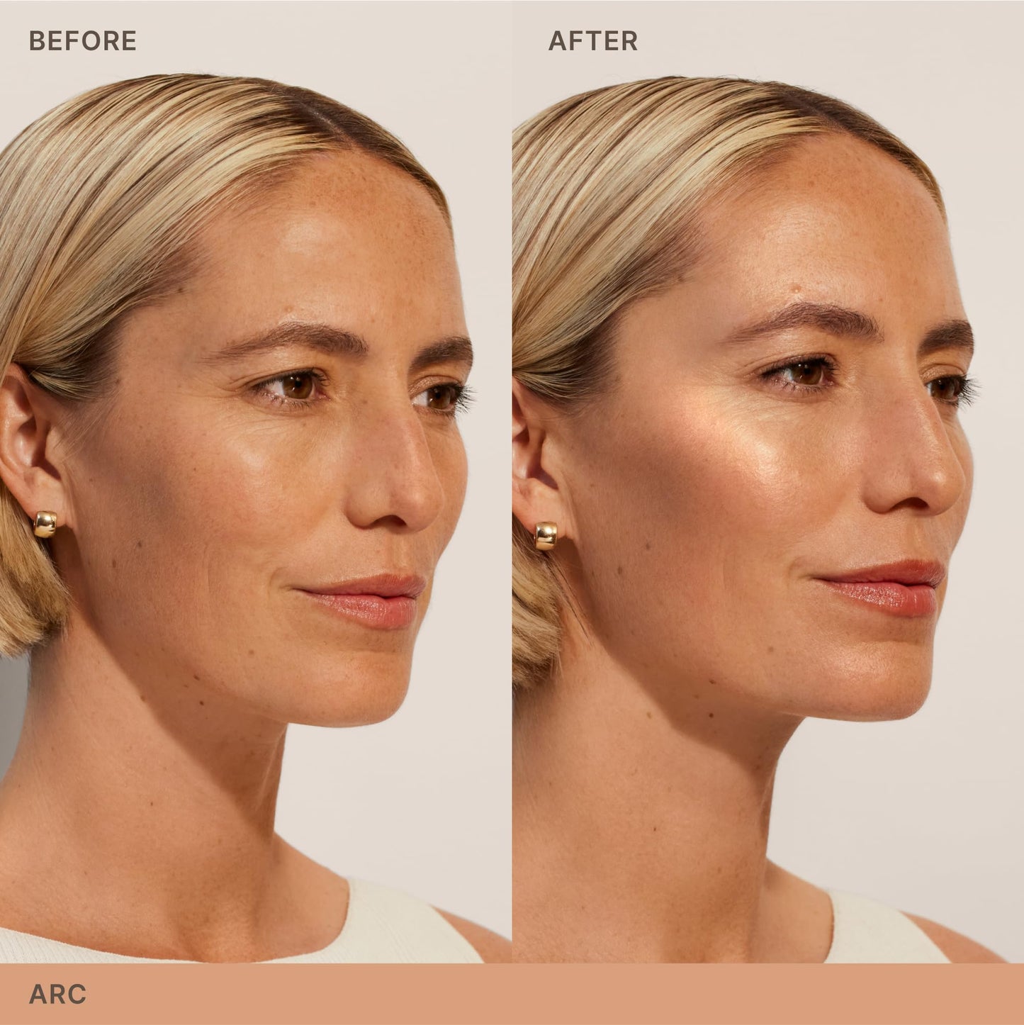 ILIA - Lightshift Cream Highlighter | Non-Comedogenic, Long-Lasting, Vegan, Cruelty-Free | Weightless, Seamless, Silky Highlighter (Arc - Peachy Gold