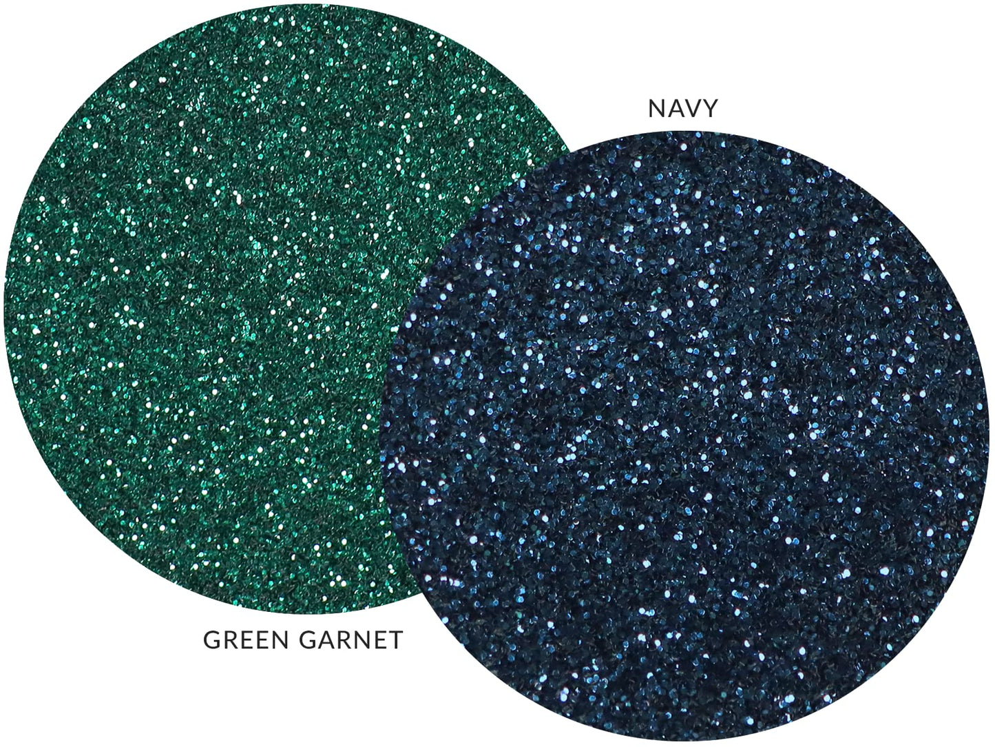 MARBLERS Twinkle Face & Body Glitter Duo [Green Garnet & Navy] 0.36oz (10g) | Non-Toxic | Vegan | Cruelty-Free | Eyeshadow, Nail Polish, Nail Art |