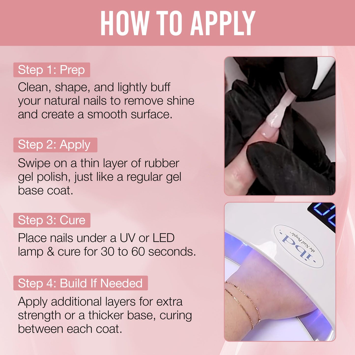 IBD Rubber Gel Polish - Bliss, LED/UV Soak Off Builder Gel for Nails, Strengthening Base Coat for Nail Polish & Extensions, 0.5 fl oz Beauty & Personal Care IBD