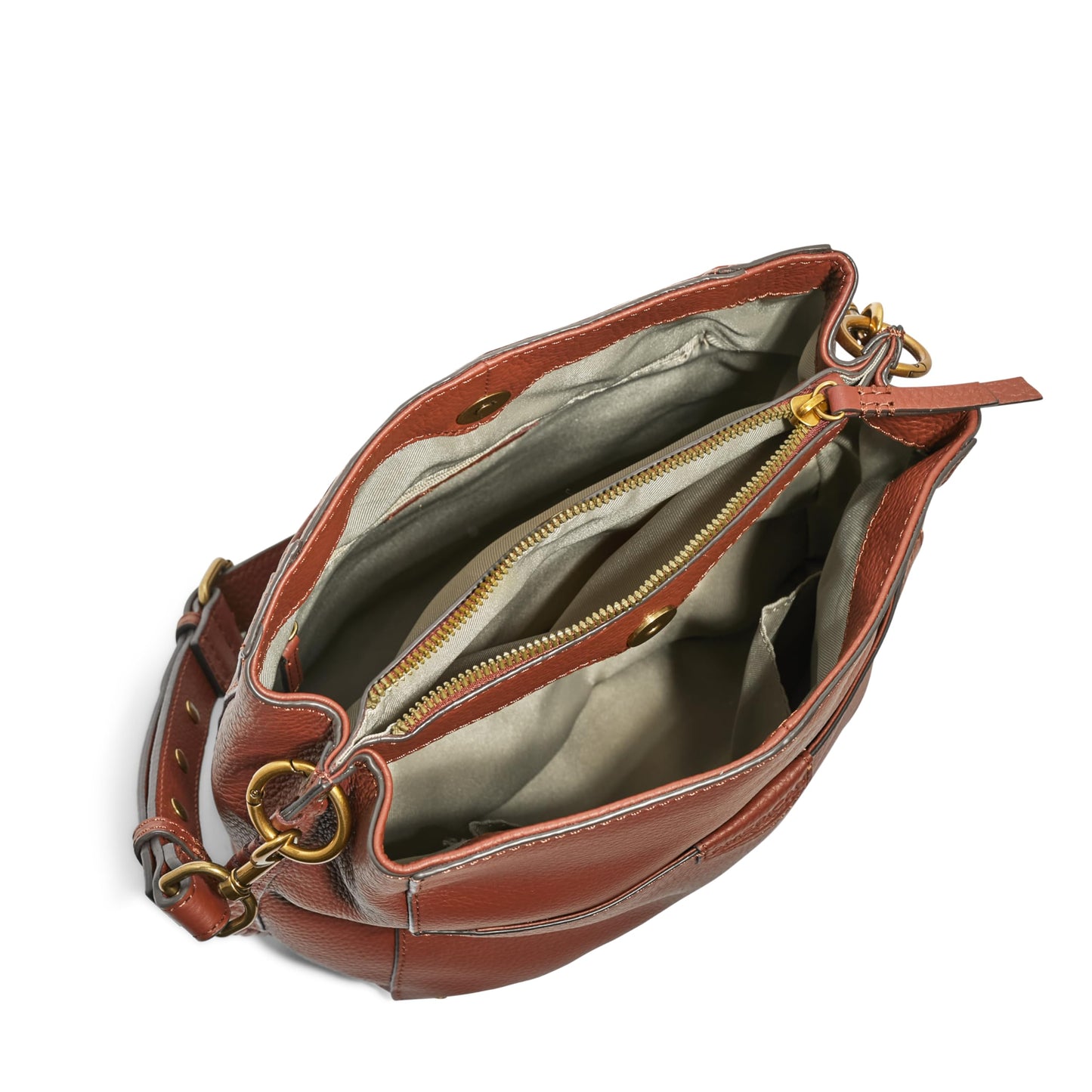 American Leather Co. Luca Triple Entry Crossbody Bag, Seabreeze, 100% Genuine Leather Purse, Multi-Pocket Crossbody Sling Bag with Adjustable Straps…