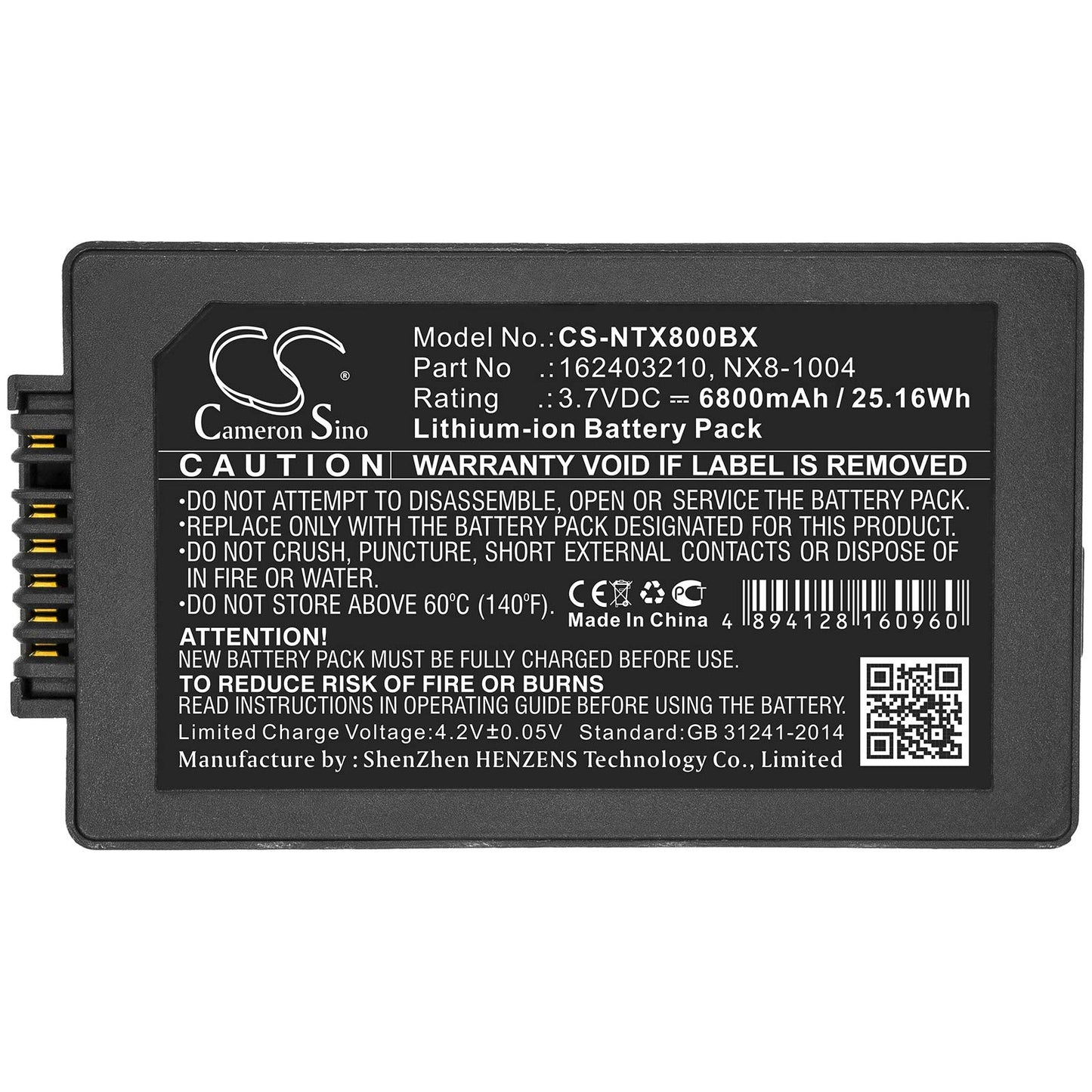 Cameron Sino Battery for Handheld Nautiz X8 6800mAh Beauty and Personal Care Cameron Sino