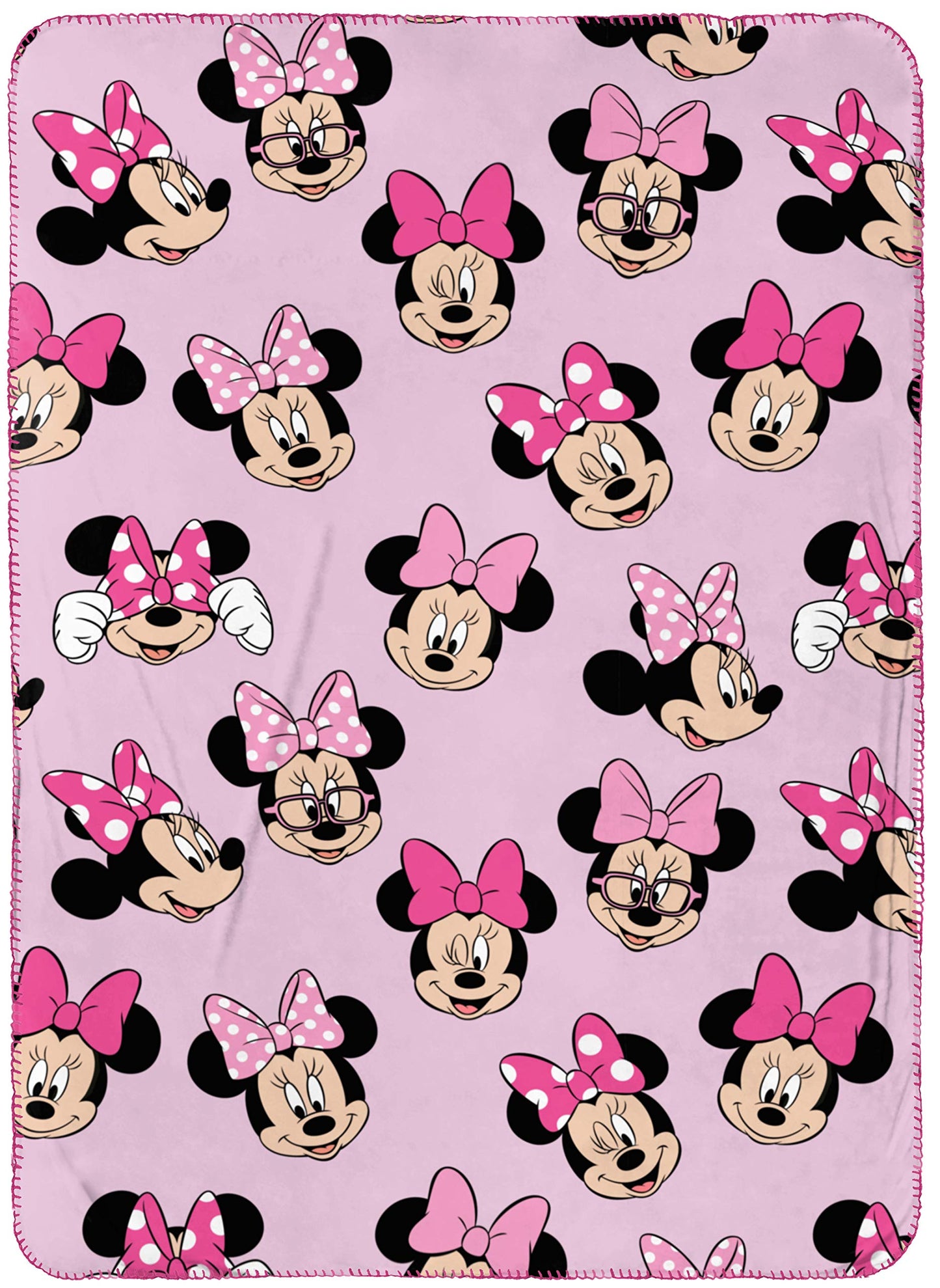 Jay Franco Disney Minnie Mouse Travel Set - 3 Piece Kids Travel Set Includes Blanket, Pillow, & Plush