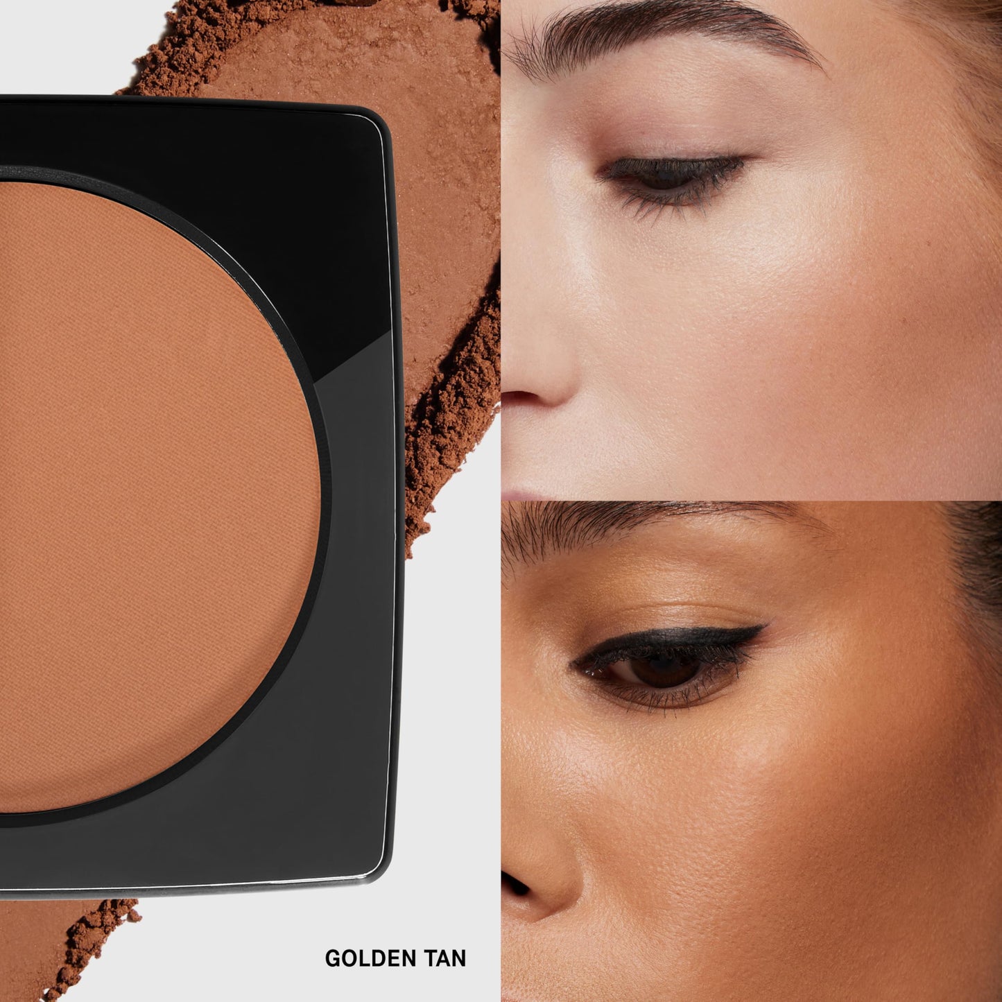 Bobbi Brown Bronzing Powder | Skin-Warming Matte Bronzer Powder for Natural-Looking Warmth, 0.32 Ounce, Golden Tan