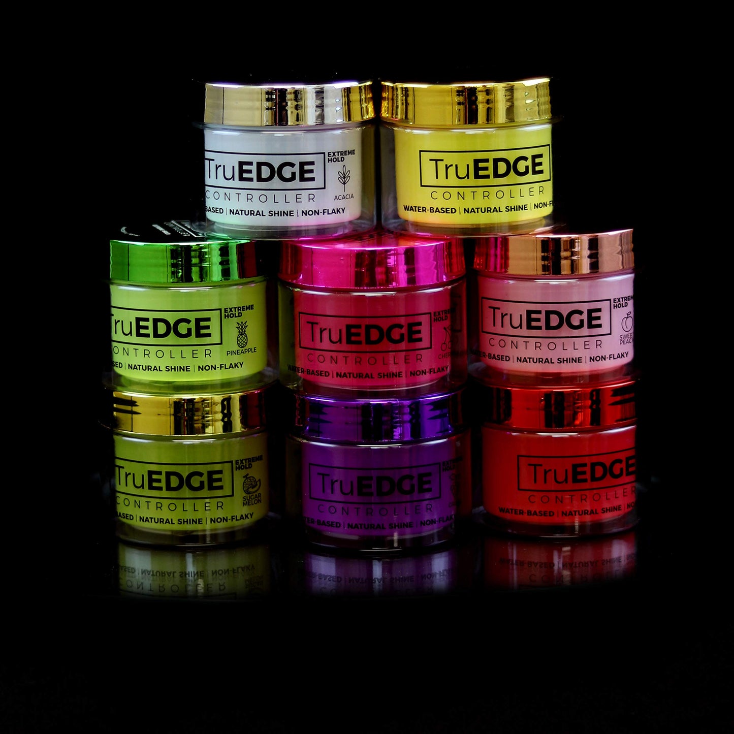Tyche TruEDGE Controller Extreme Hold Water-Based Pomade - Ntaural Shine & Non-Flaky Scented Edge Control - Perfect for Hair-Braiding (Cherry)