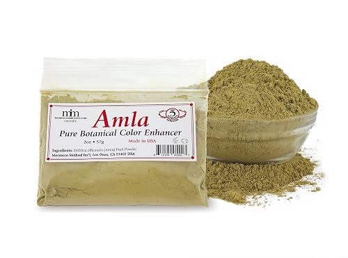 Amla Powder Henna Hair Dye. 100% Natural. Pure botanical color enhancer. Boosts your hair's volume. 2 oz.