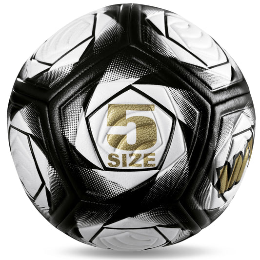 WVVOU Soccer Ball Size 5, Matches and Training Soccer Ball, 3.5mm Thickened Pu, Suitable for Indoor or Grassland Beach and Muddy Ground, Adaptable…
