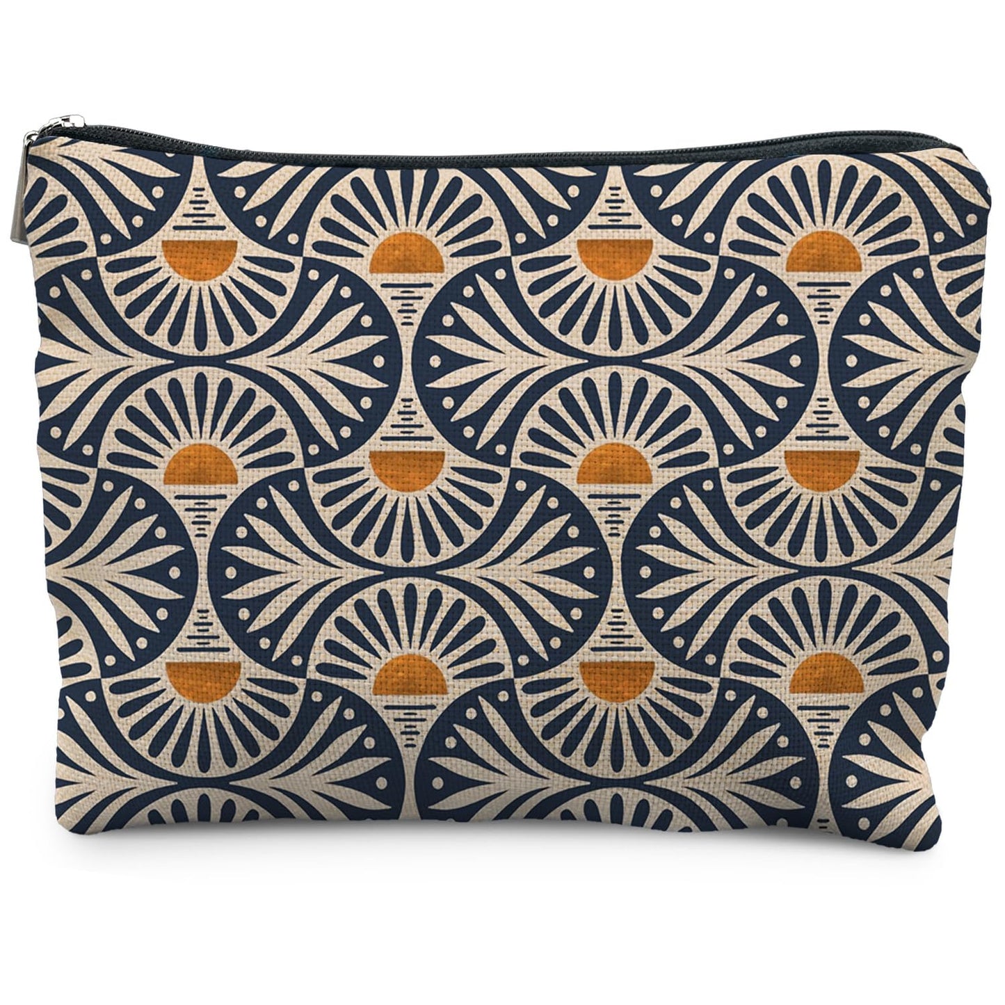 RYYCDOI Boho Makeup Bag Gifts for Women, Sunset Leaf Aesthetic Makeup Pouch Beauty and Personal Care RYYCDOI